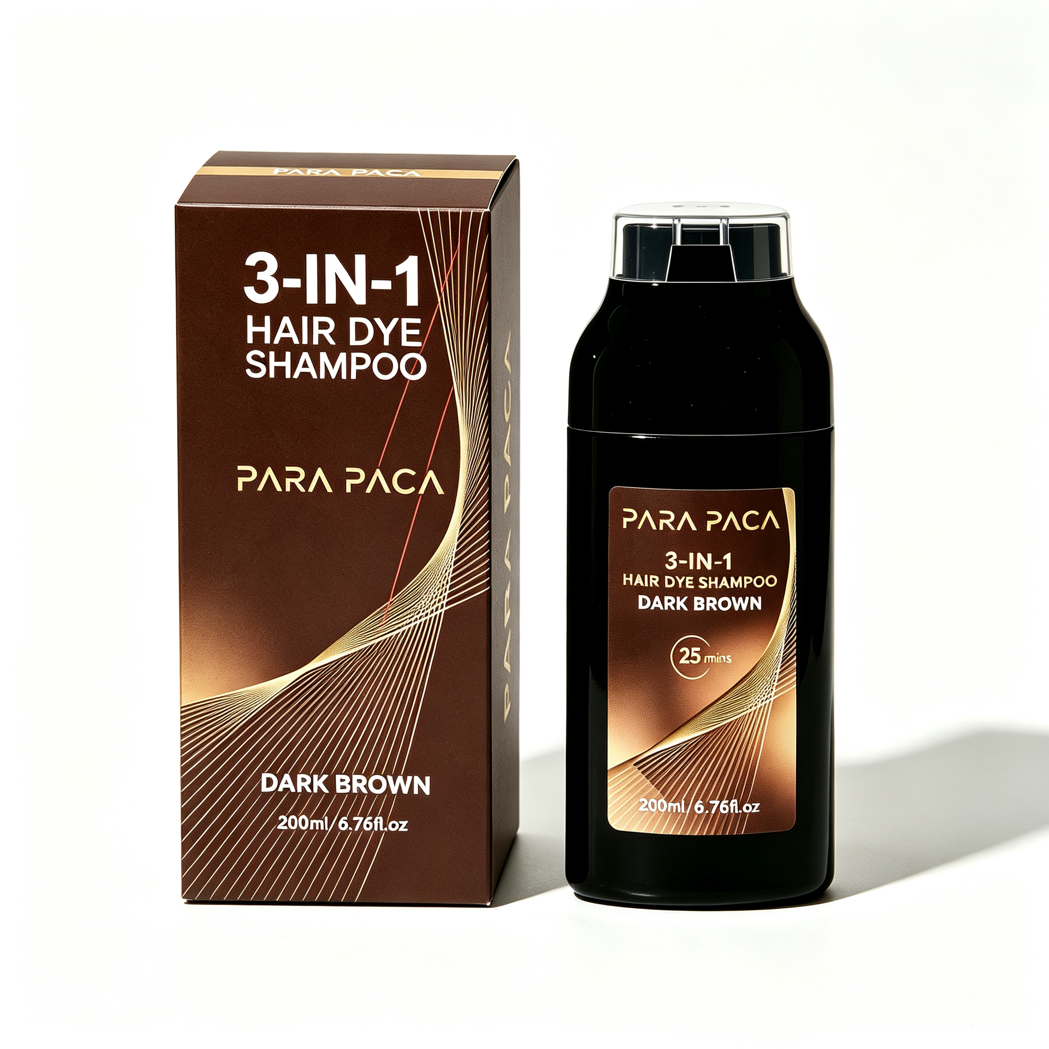 3-in-1 Hair Dye Shampoo for Easy At-Home Coloring, 6.76 fl oz (200 mL)